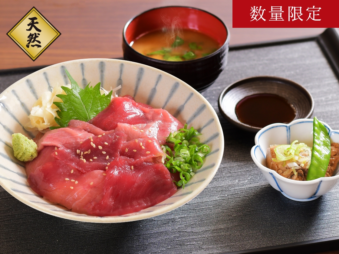 南まぐろと本まぐろ静岡本店の月替わり中トロ赤身まぐろ丼